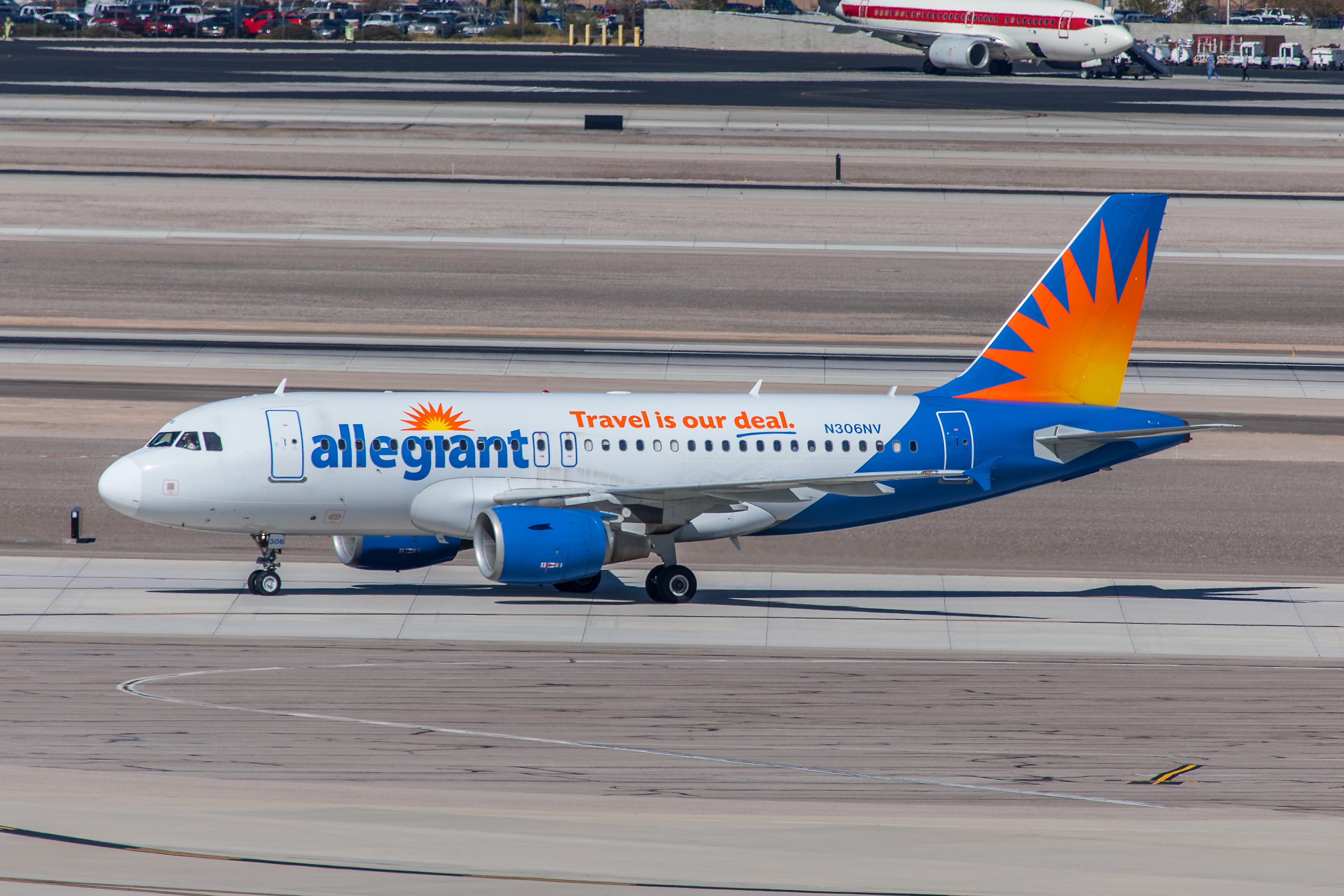 An Allegiant Air Airbus aircraft.